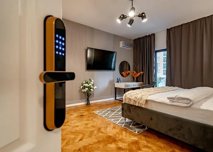Διαμέρισμα Piata Natiunilor Unite Studios: Where Style Meets Bucharest's Pulse *