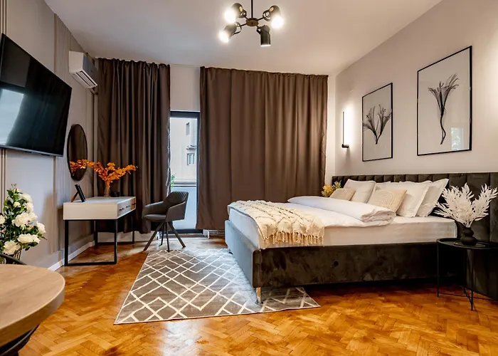 شقة Piata Natiunilor Unite Studios: Where Style Meets Bucharest's Pulse