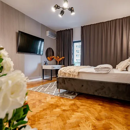 Piata Natiunilor Unite Studios: Where Style Meets Bucharest's Pulse 公寓 *