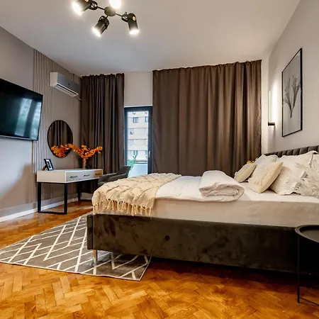 Lägenhet Piata Natiunilor Unite Studios: Where Style Meets Bucharest's Pulse Bukarest